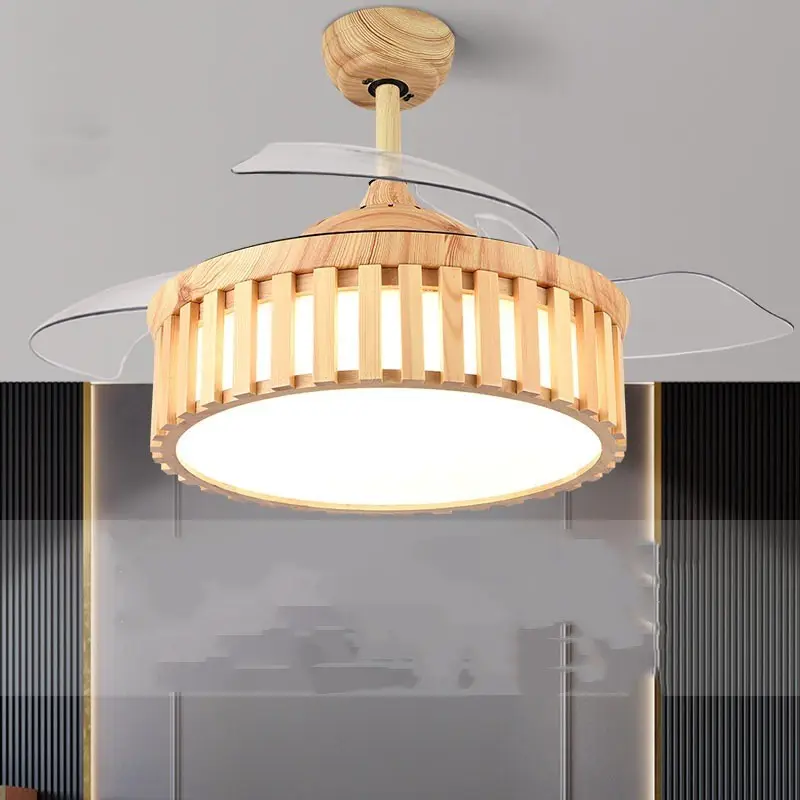 Post Modern Wood Fan Lamp Home Living