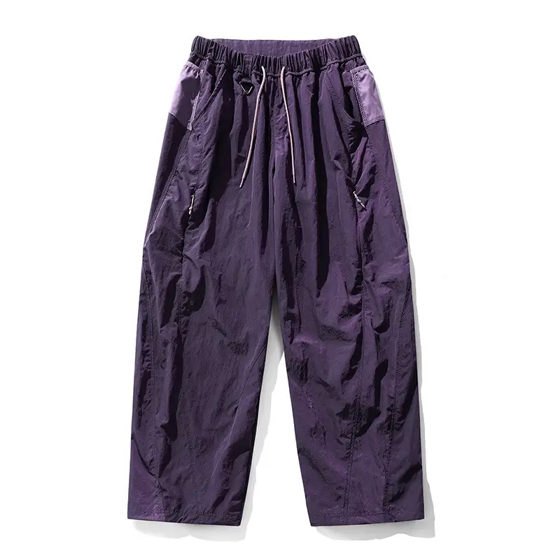 Fleece-Lined Water-Repellent Cargo Pants for Outdoor Hiking and Tactical Use — XL, Purple