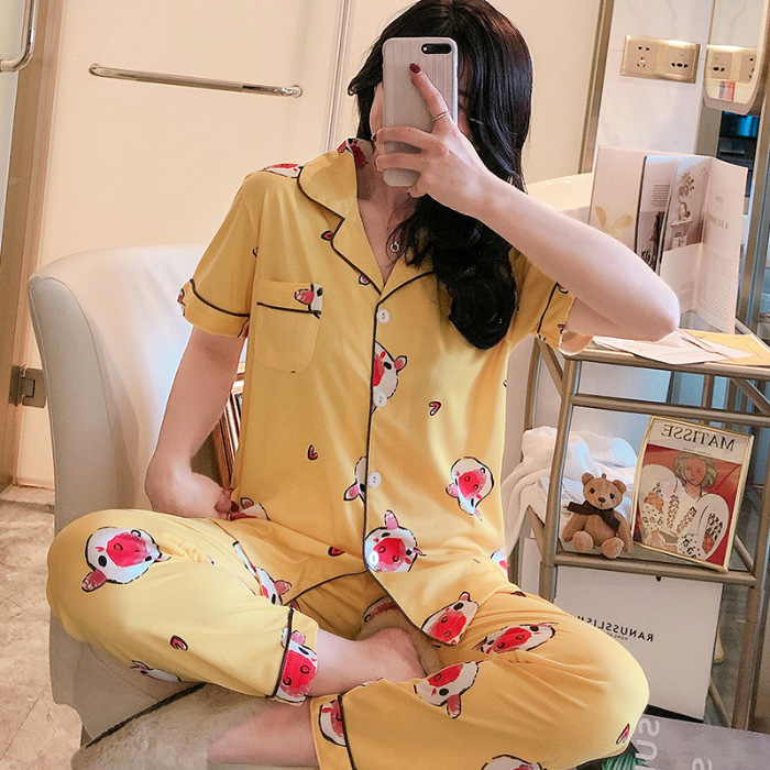 Title 4, LAPEL SUIT pajamas home wear