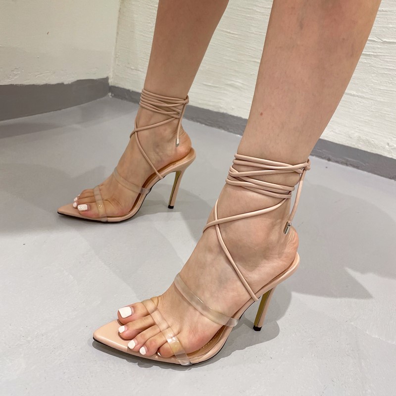 Title 11, Pointed Toe Roman Sandals High Heel Women Shoes