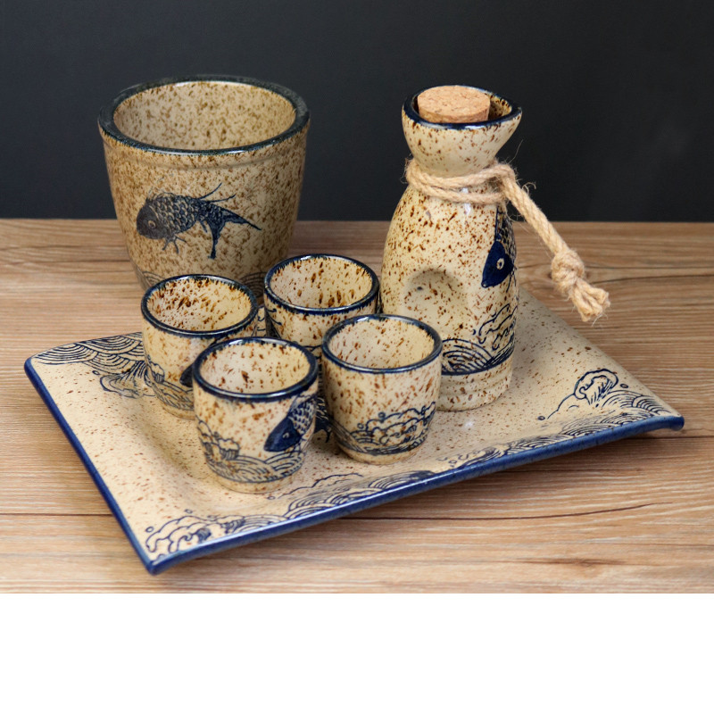 Ceramic Cold Wine Jug Set (14style)