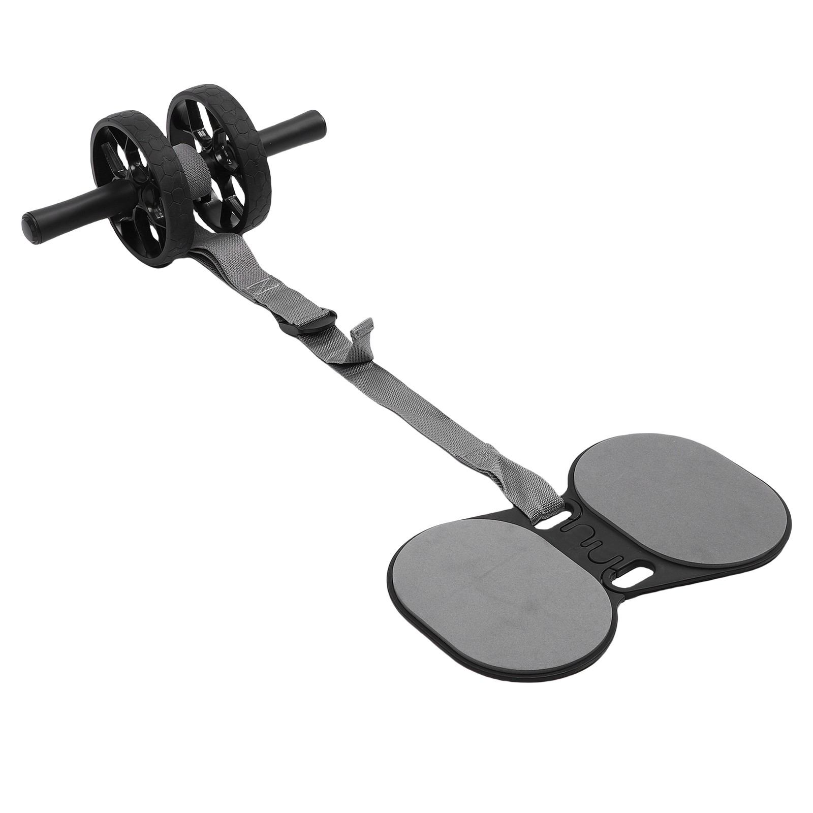 Abdominal Wheel Roller With Automatic Rebound Pull Strap Knee Pad Men Women Dual — image 6