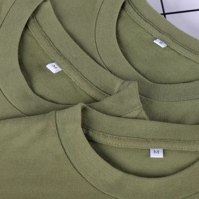 Solid Color Cotton Men's And Women's Short sleeved T shirts Matcha Green - Shop at LoveMi