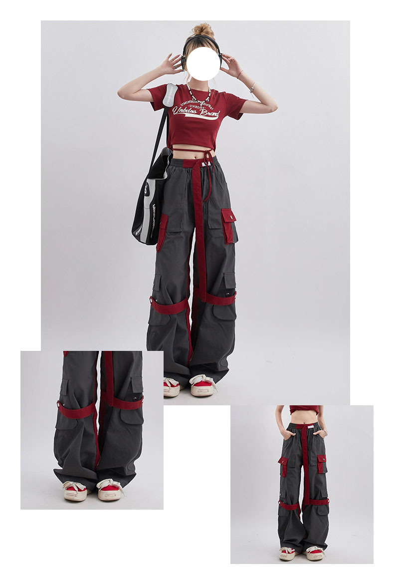 Title 3, Summer Loose High Waist Straight Casual Pants