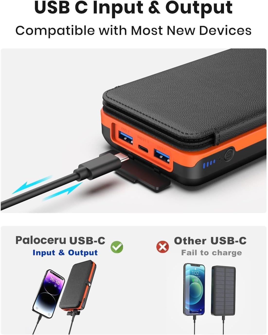 1O000000mAh Solar Power Bank Waterproof 2USB LED Battery Charger For Cell Phone — foto 15