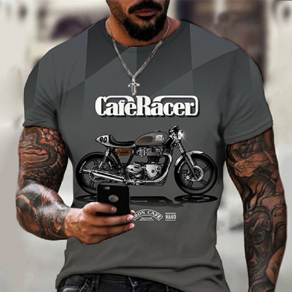 Title 3, Camiseta casual de hombre con estampado 3D de l...