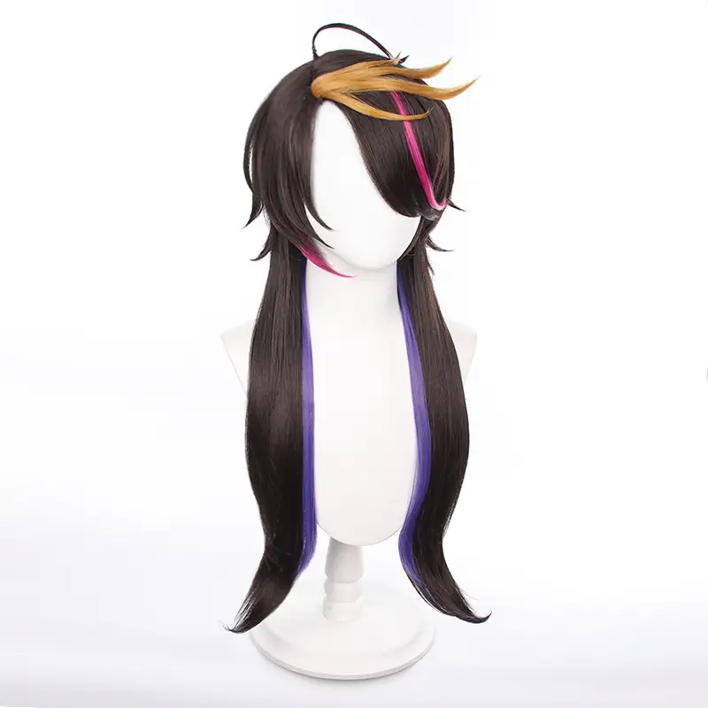 ShuYamino Cos Wig Highlights Long Trailing Hair