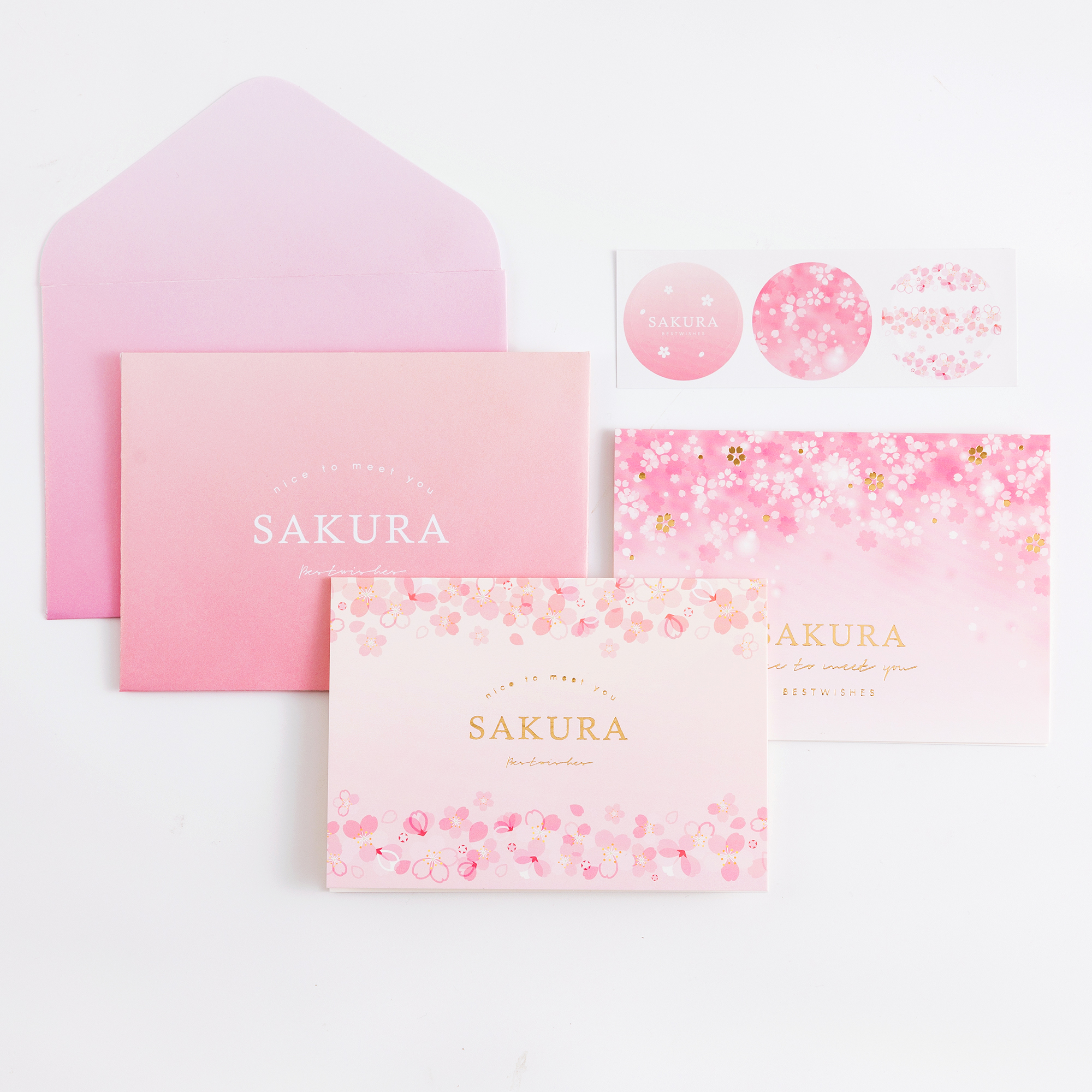 Greeting Card Set Series Hand Account Decorative Envelope