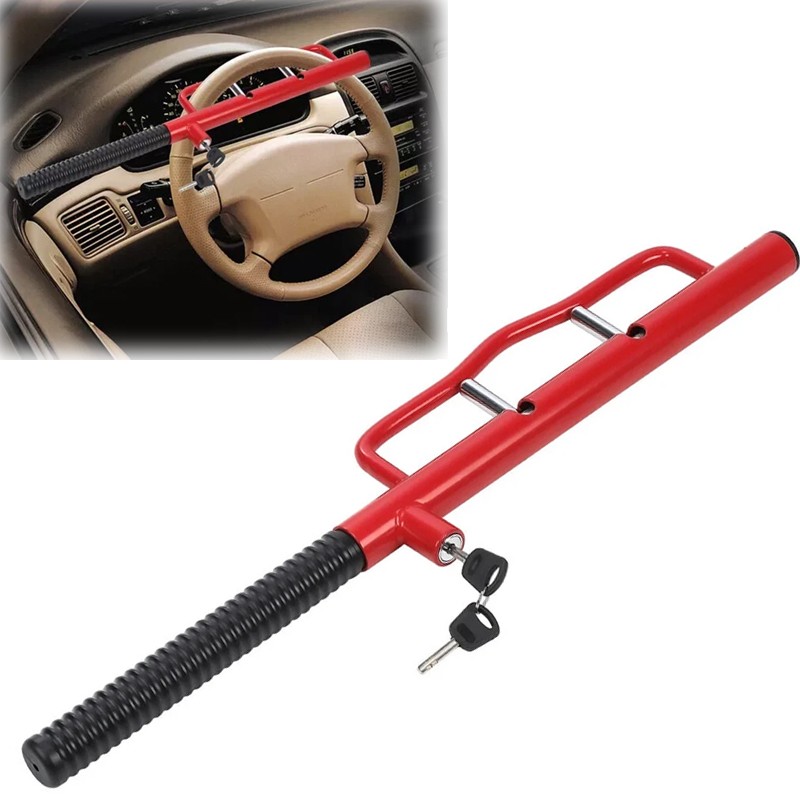 Car Steering Wheel Lock Heavy Duty Design Anti Theft Security 2 Keys UK Stock