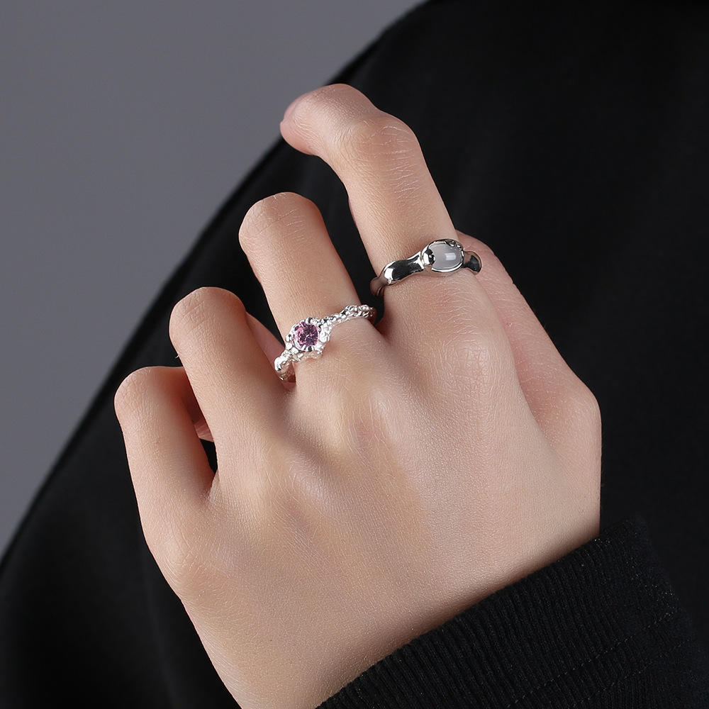 Doudou Irregular Agate Women's Ring, With An Unfading Personality