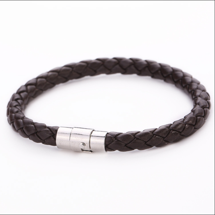 Men's Braided Leather Rope Leather Couple Bracelet
