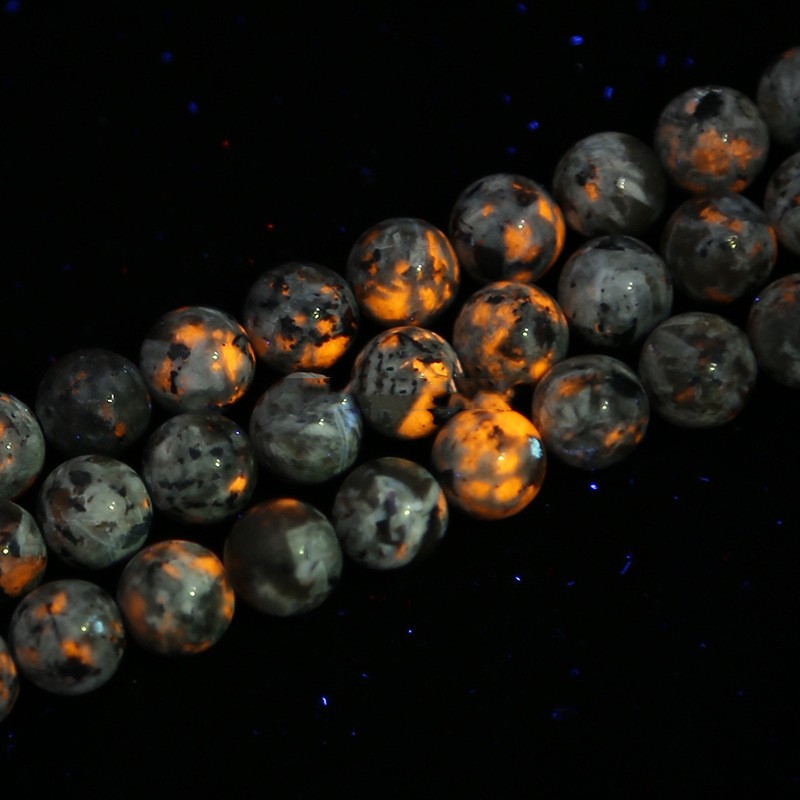 Natural Flame Stone Balls Scattered Beads