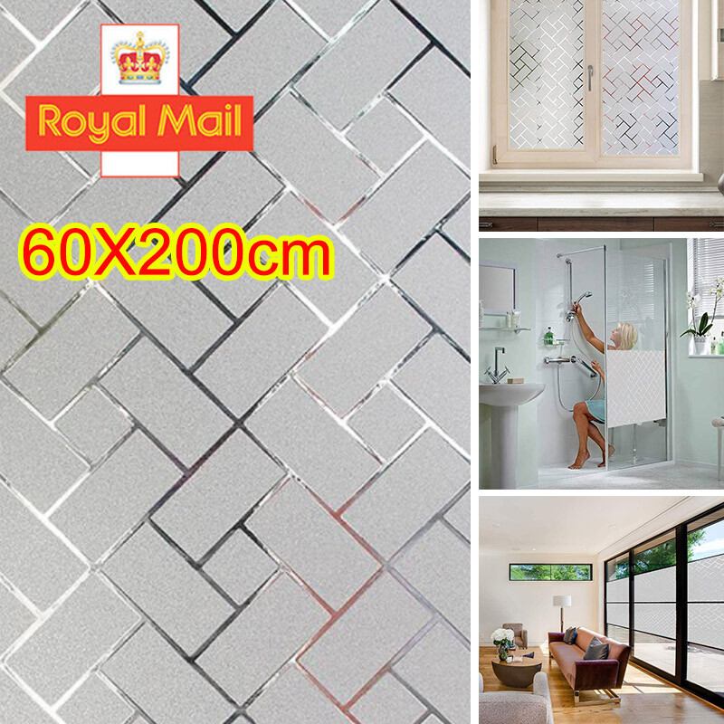 Bubble Free Frosted Window Film Self Adhesive Etched Privacy Glass Vinyl Film-UK — image 8