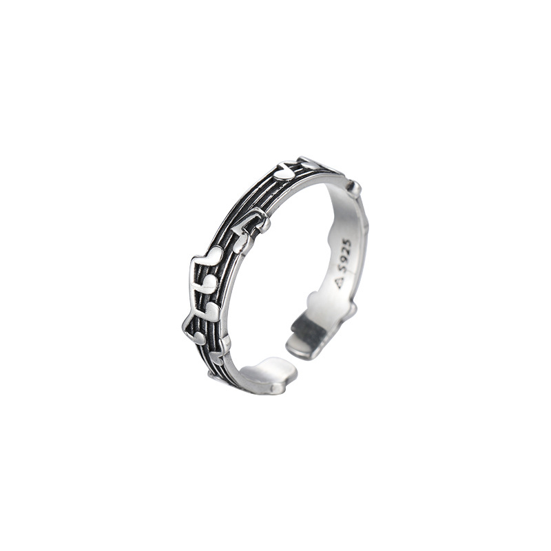 Title 6, Music Note Ring Female Fashion Personality