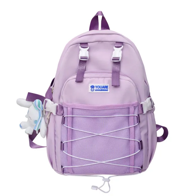 Large Capacity Backpack For Junior High School Students Purple - Shop at LoveMi