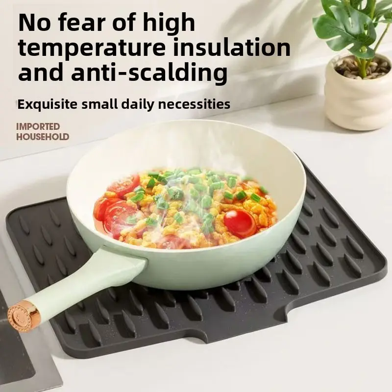 Silicone Dish Drying Mat, Heat-Resistant & Non-Slip