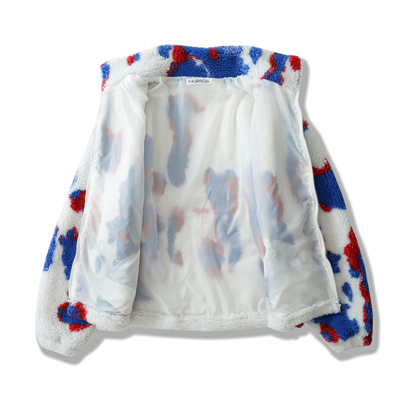 Men's Hong Kong Style Thickened Casual Love Lamb Velvet Jacket