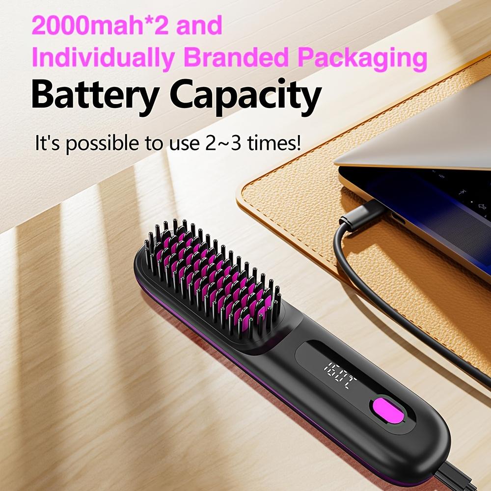 USB Wireless Household Electric Hair Straightening Comb For Both Straightening And Curling Without Damaging Hair