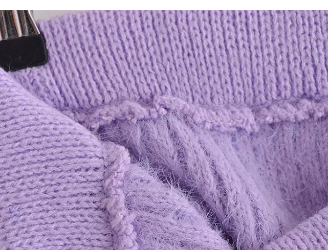 European Style Mohair Clash-colored Jewelry Pocket - Image 4