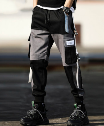 Trendy Tide Brand Spring Loose Summer Thin Overalls Men - Image 1