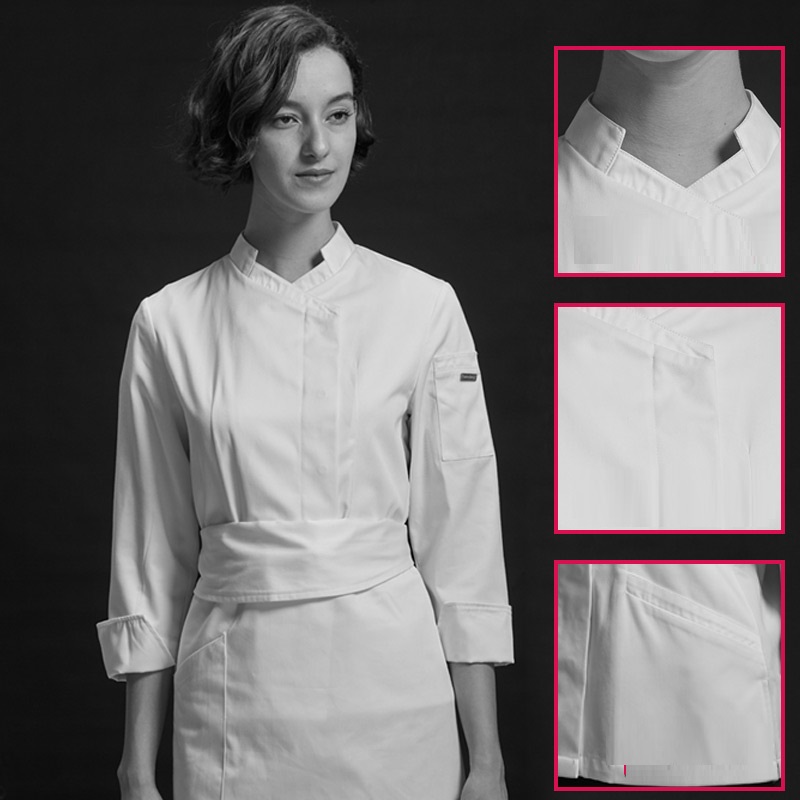 Autumn Long Sleeved Hotel Cake Work Clothes Women