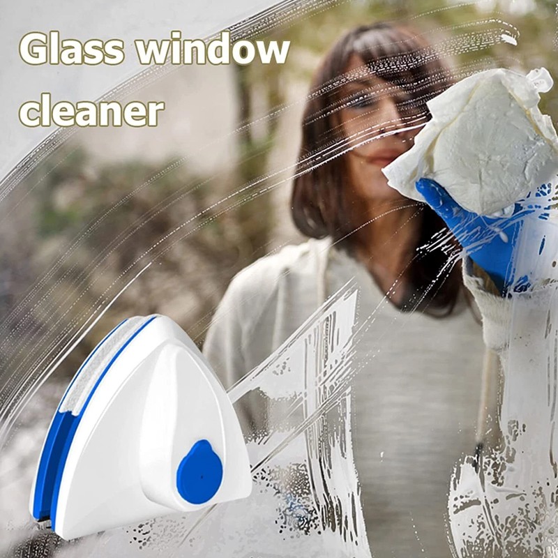 Automatic Magnetic Window Cleaner Brush Double Sided Sponge Wiper Cleaning Tool