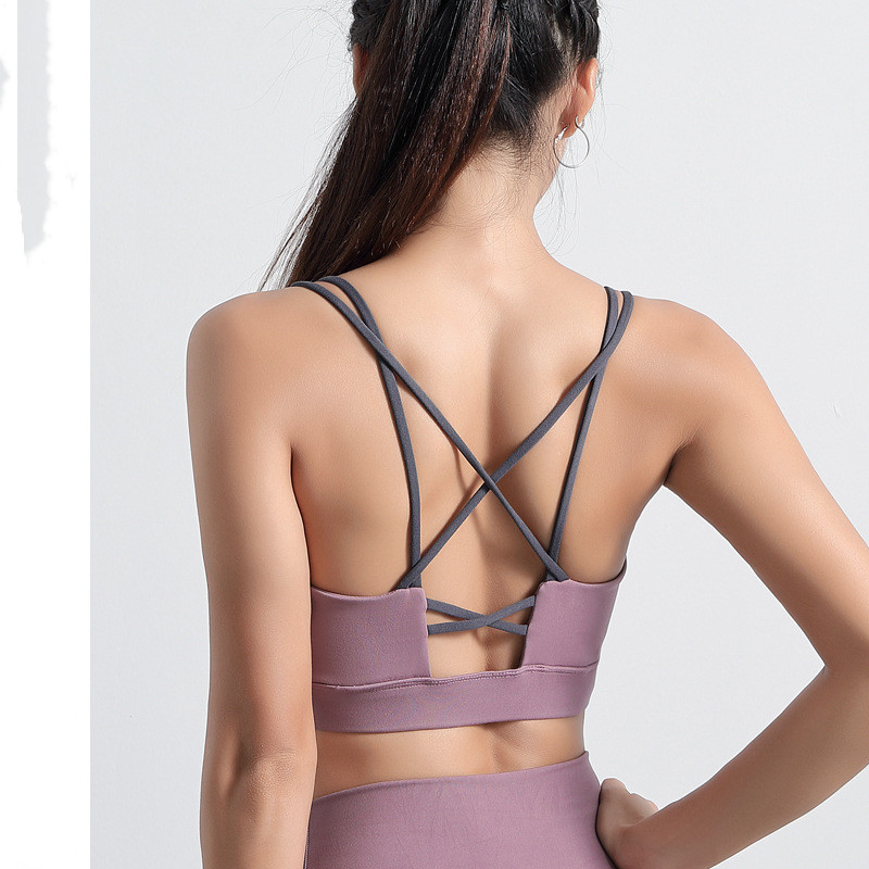 Title 5, Yoga beauty back vest fitness bra