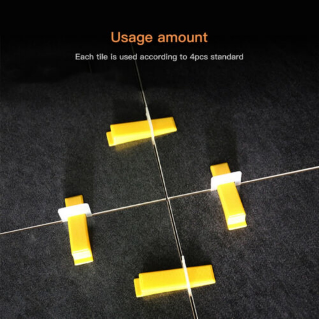 500PCS Tile Leveling System Clips Levelling Spacer Tiling Tool Floor Wall  500pcs Clips 1.5mm