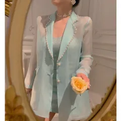 The Ice And Snow Goddess Has Chest Pad Temperament Suit Sexy Tube Top Two-piece Suit - Photo Colour - View 1
