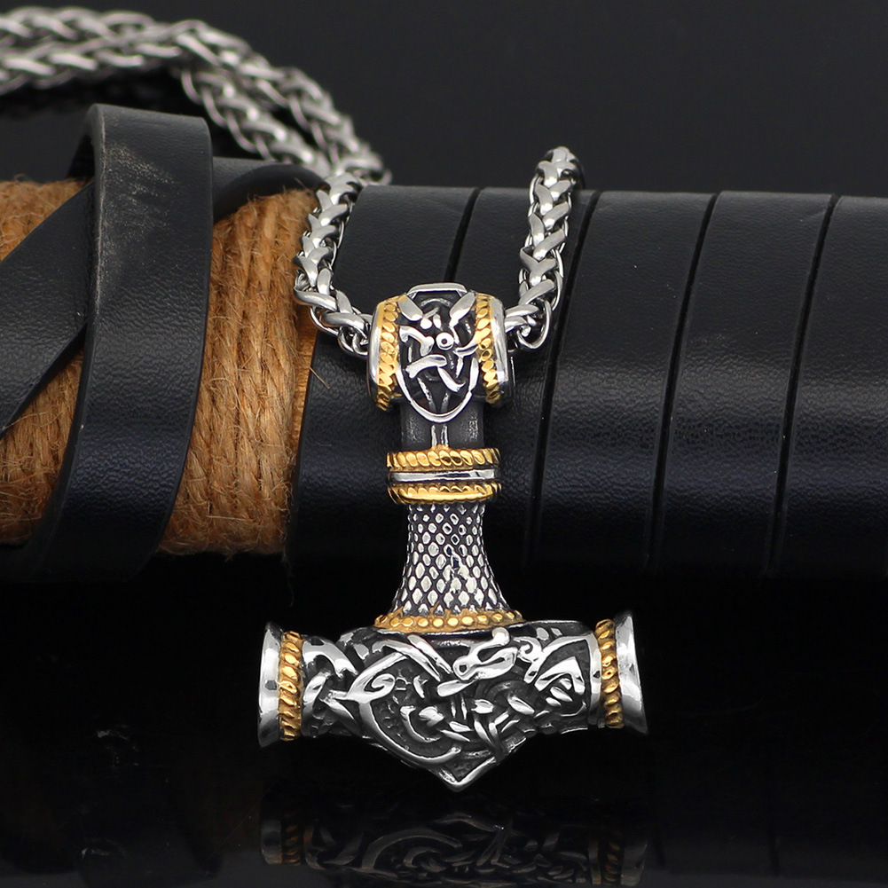 Viking Rune Pendant Necklace for Men.