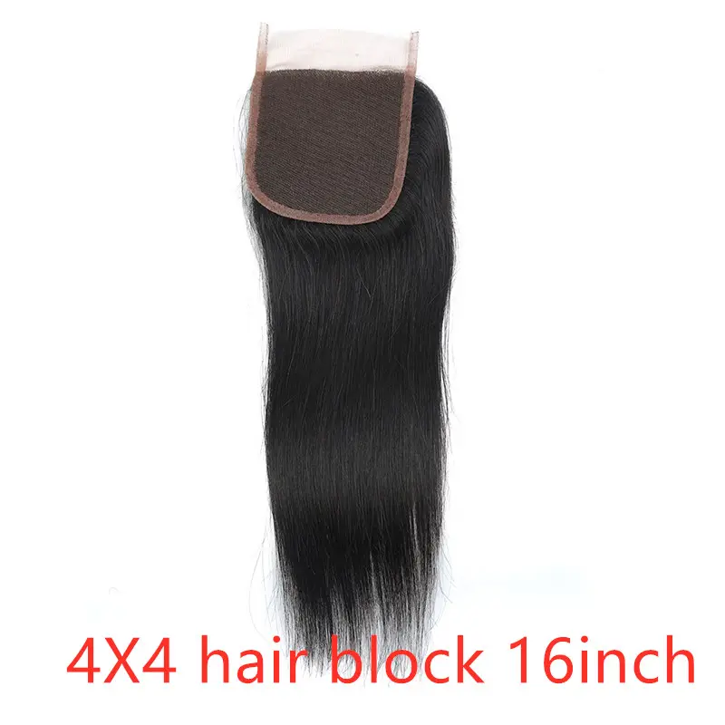 Real human hair straight wave curtain natural