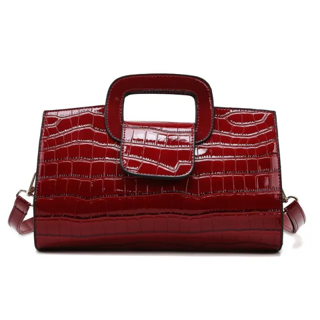 New European And American Retro Pattern Handbag Red - Shop at LoveMi