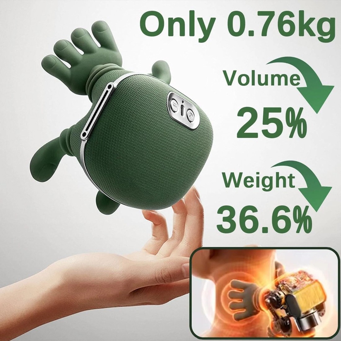 Neck Shoulder Massager With Heat Massagers Deep Tissue 4D Kneading 3 Speed — image 4