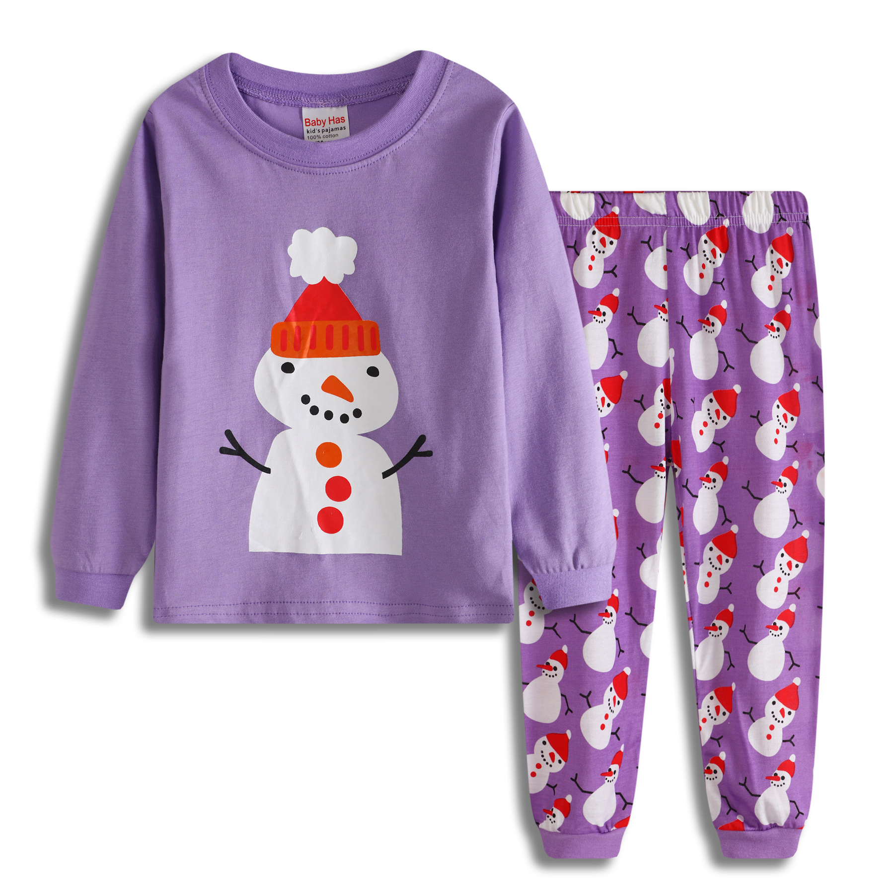 Christmas Fawn Long-sleeved Home Service Children's Suit