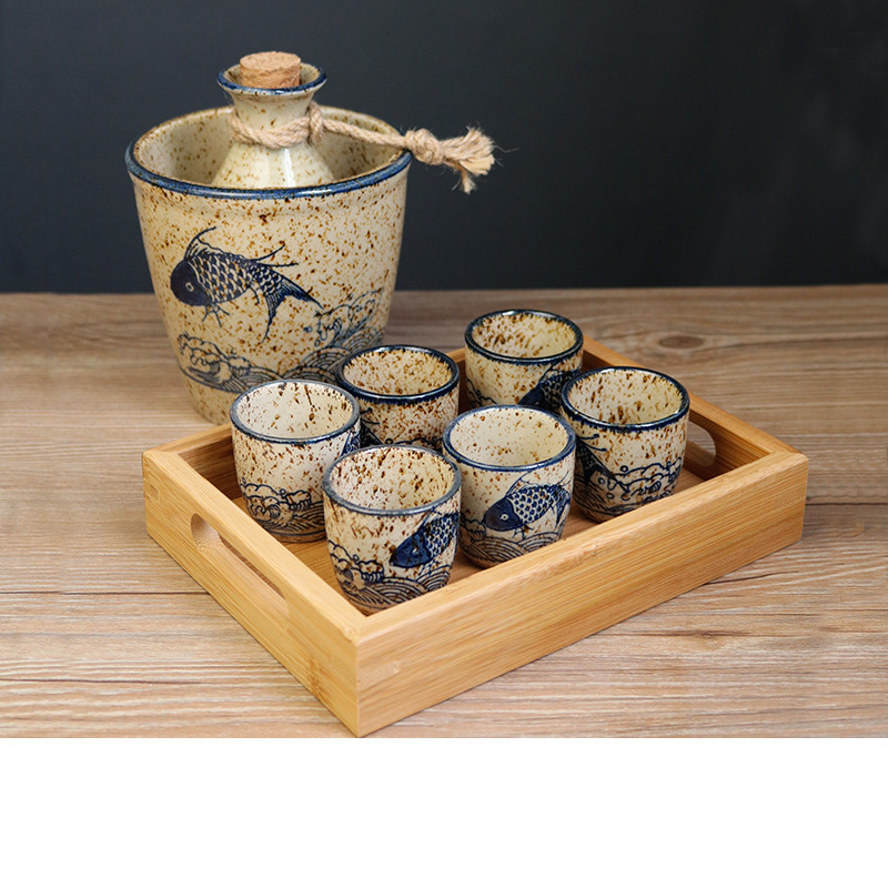 Ceramic Cold Wine Jug Set (14style)
