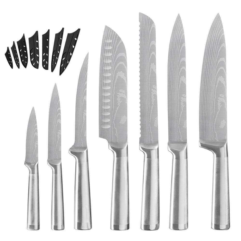 Title 8, 7-piece Stainless Steel Knife Set