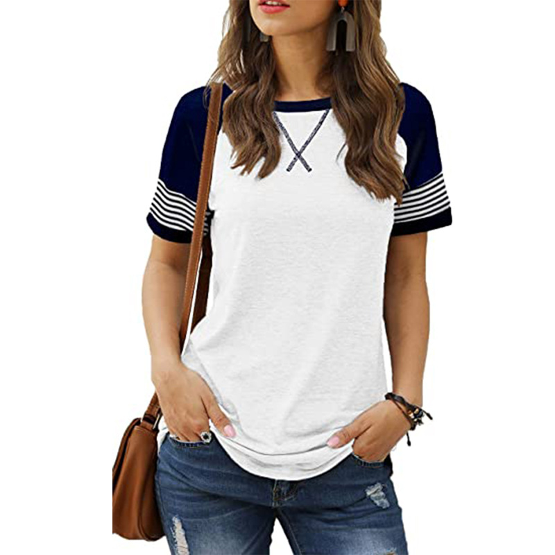 Title 4, T-shirt casual da donna a maniche corte con cuc...