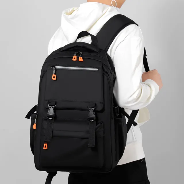 Fashion Personality Men's Casual Trend Backpack Black - Shop at LoveMi