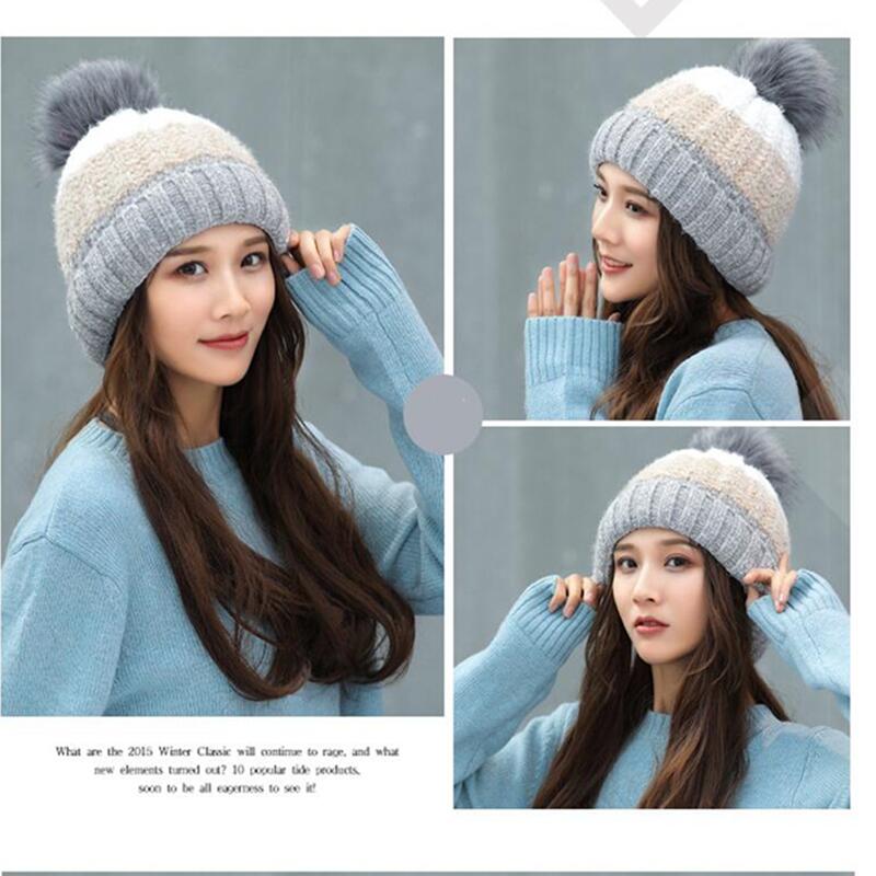 Women's Winter Thick Warm All-match Wool Beanie