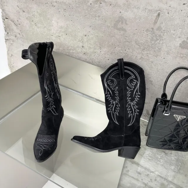 High Heel Long Barrel Women's Knight Boots Black - Shop at LoveMi