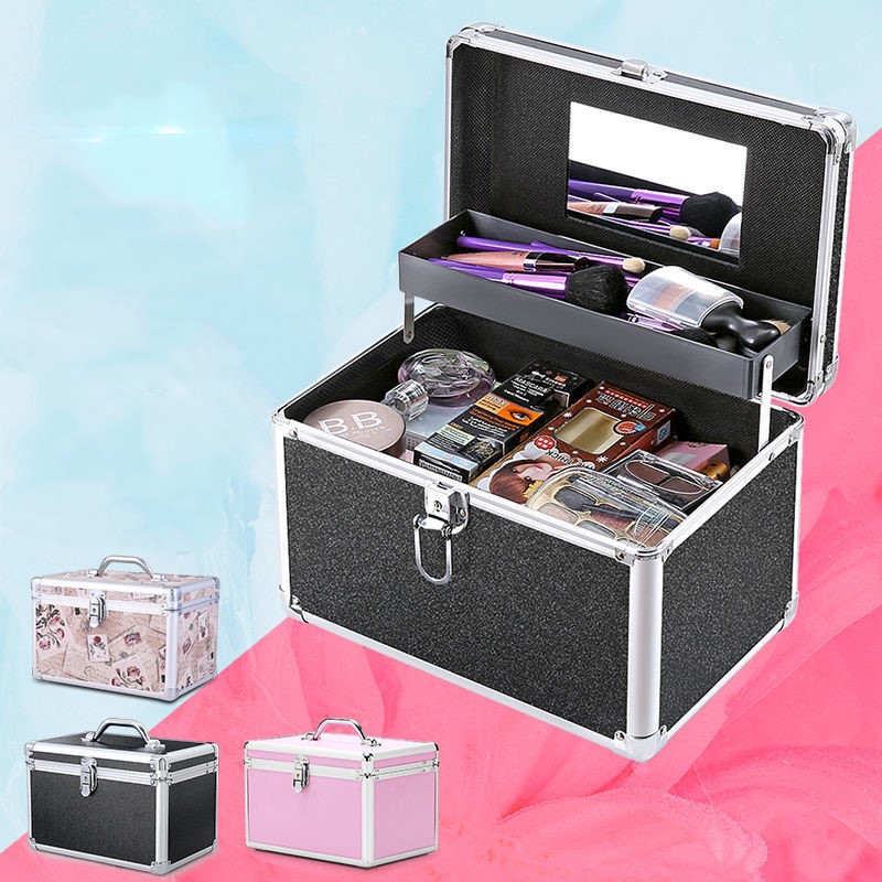 Eyebrow Tattoo Tool Box Aluminum Alloy Cosmetic Case Portable