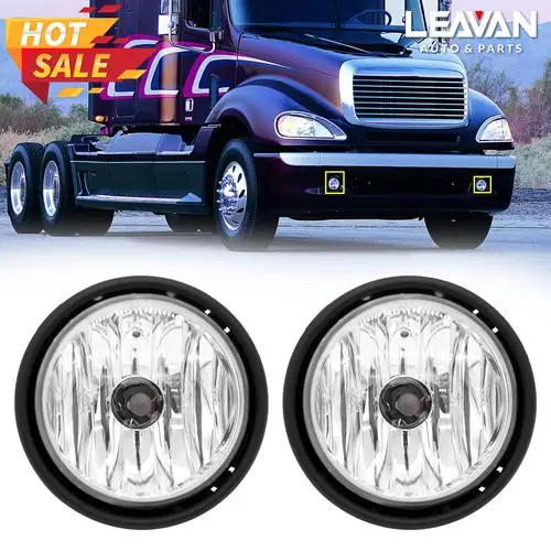 2PCS Fog Lights Lamps W Bulbs For Freightliner 00-10 Left & Right Pair