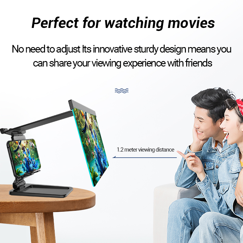 Compatible with Apple, 12 Inch Mobile Phone Screen Amplifier For IPad Movie Folding Shading 3D Screen Mobile Phone Amplifier Magnifier Cellphone Holder - Image 3