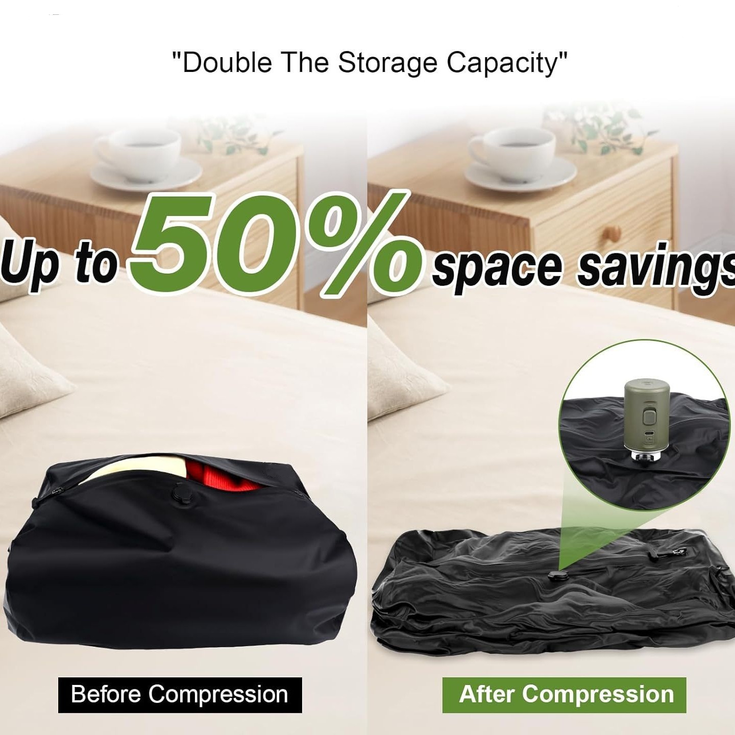 Travel Multi-purpose Luggage Bag TPU Vacuum Compression Bag Camping Waterproof And Moisture-proof Clothing Storage Bag Airtight Bag 3