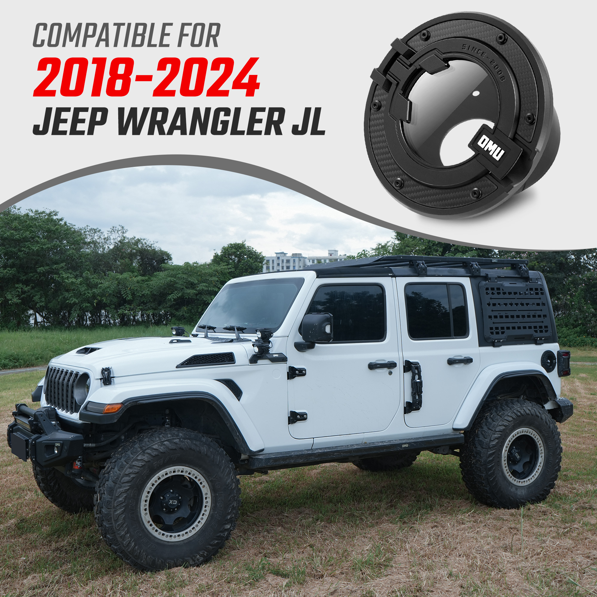 Capsule Gas Tank Cover For Wrangler JL 2018