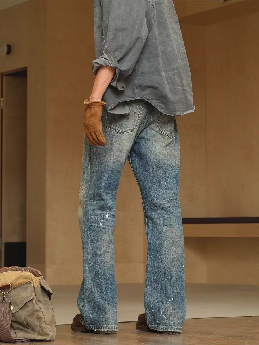 B2 - Non-elastic Small Straight-leg Pants