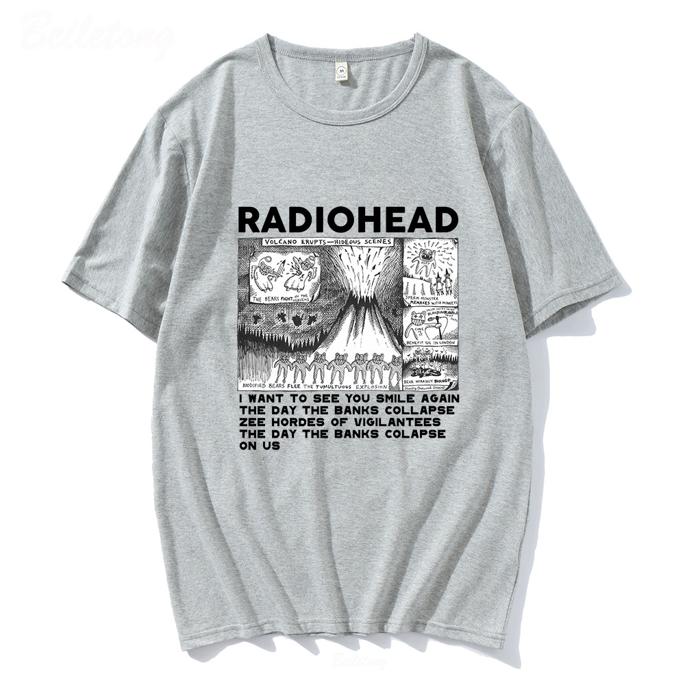 Title 6, Heren T-shirt met leuke band print, ronde hals ...