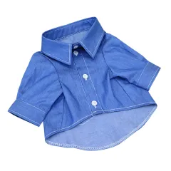 Law Fighting Clothes Spring And Summer New Products Shirt Suit Denim - Dark Blue - View 1