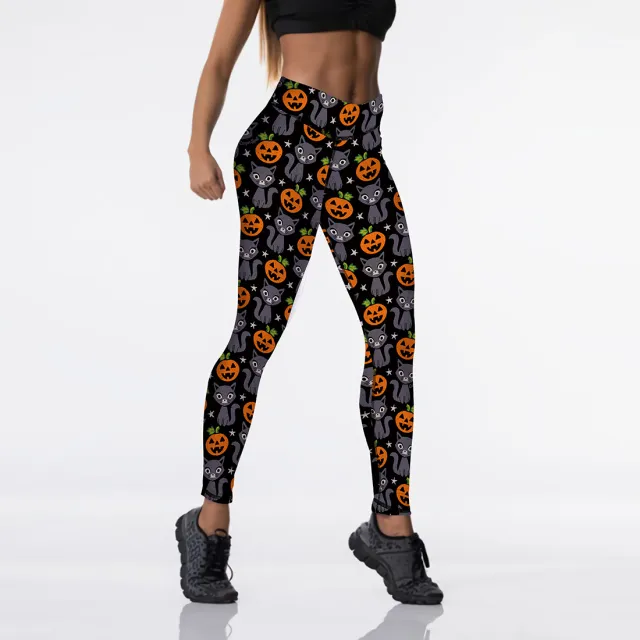 Women's Halloween Character Print Leggings Jk1121Color L - Shop at LoveMi