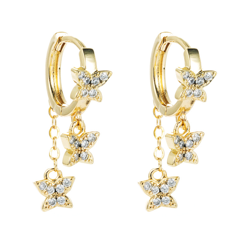 Ins Temperament Butterfly Bee Tassel Earrings Women